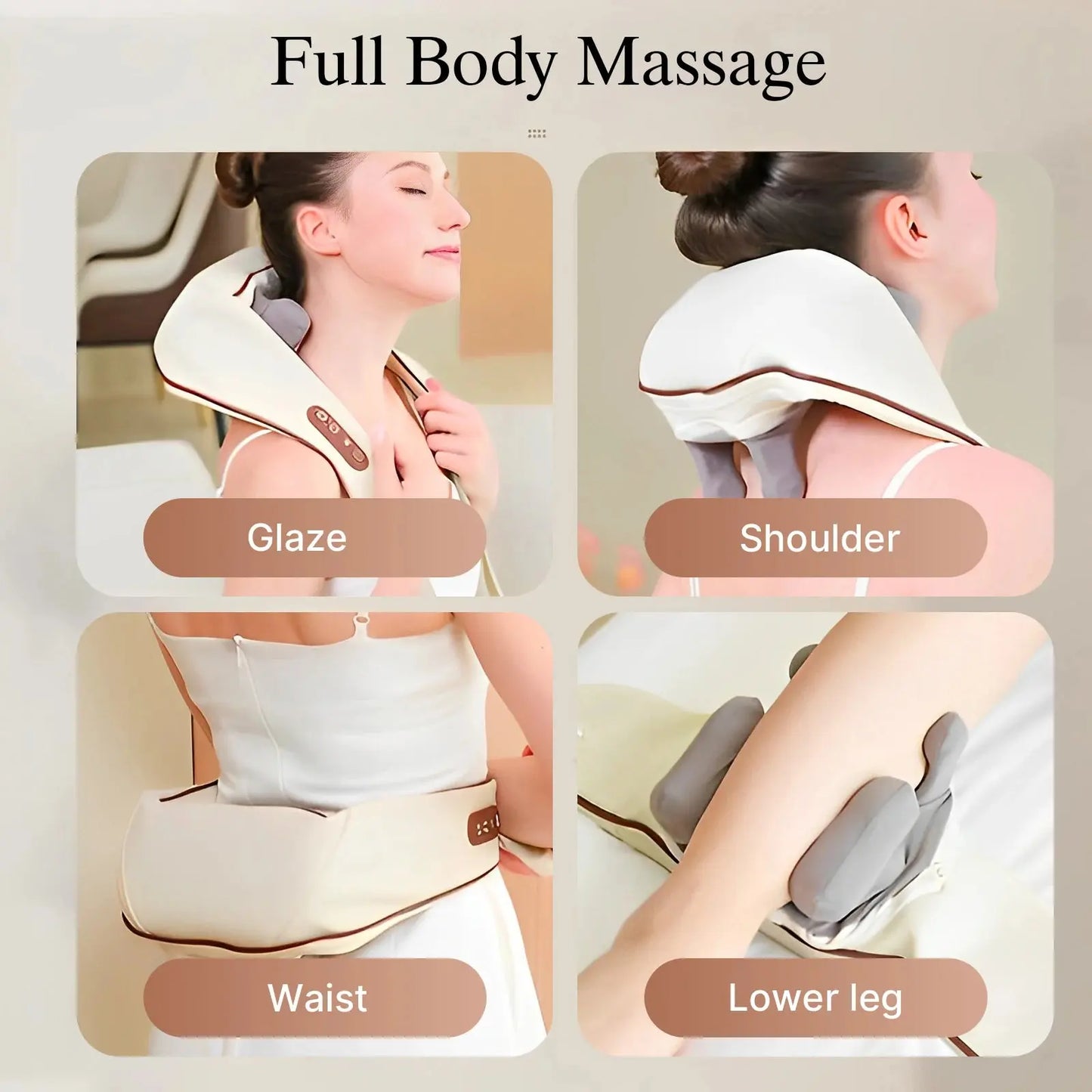 Neck   Massager white - Baadoo