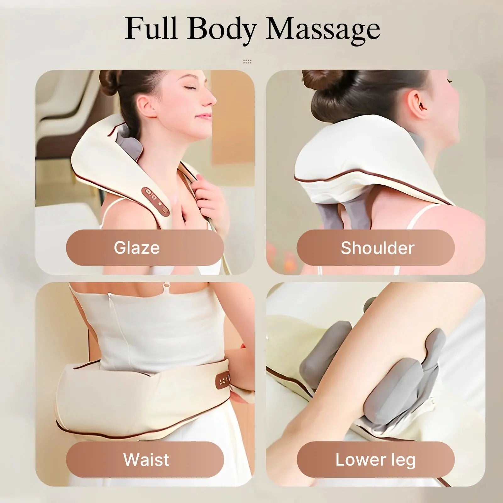 Neck   Massager white - Baadoo