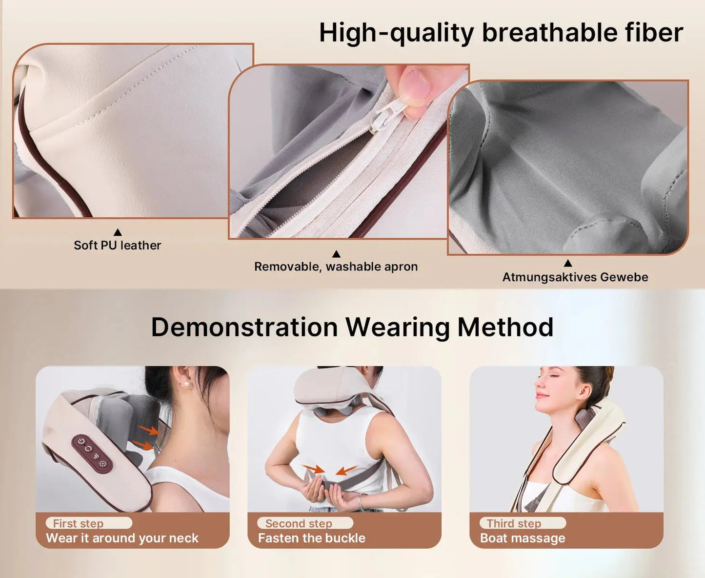 Neck   Massager white - Baadoo